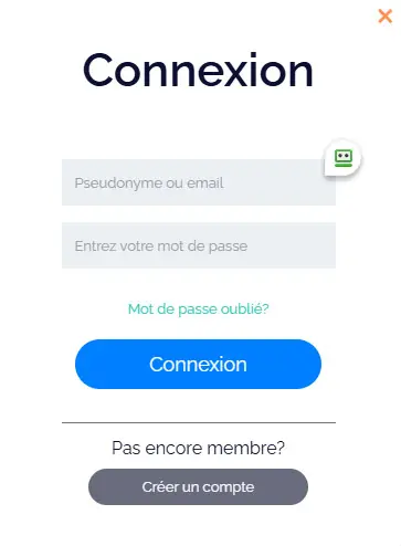 Connexion des membres du TRIOMPHE CASINO