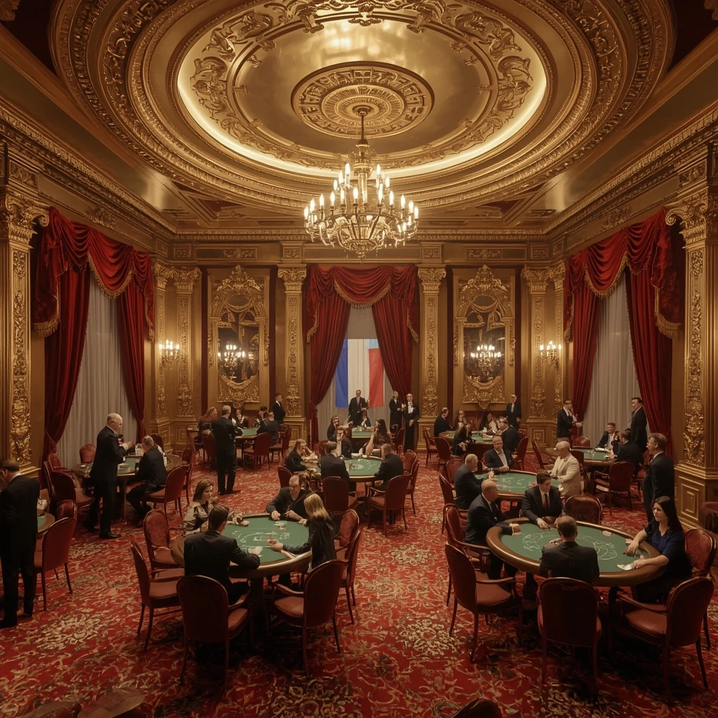 Le casino et le drapeau français Triomphe Casino